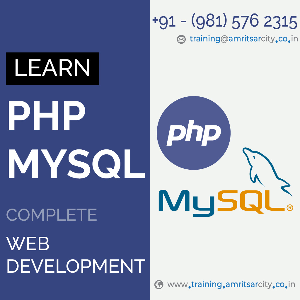 php mysql online training classes amritsar